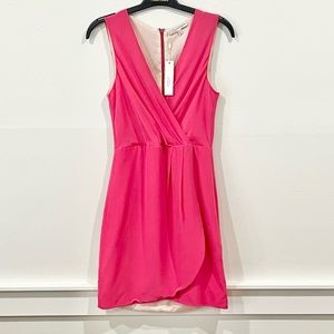 Lavender Brown Silk Pink Dress